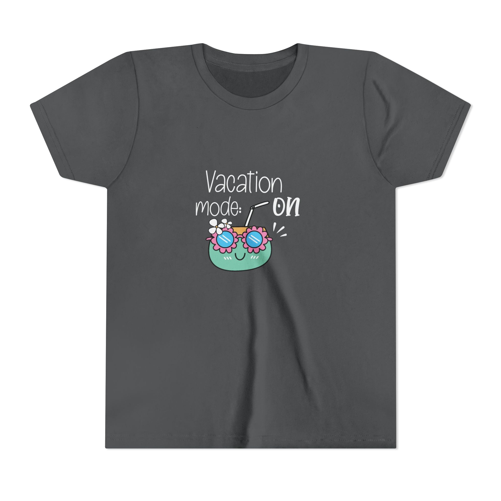 Vacation Mode On Youth T-Shirt | Summer Young Tee for Kids & Teens | Cute Vacation Graphic Tee | Beach Trip Shirt | Unisex Summer Outfit