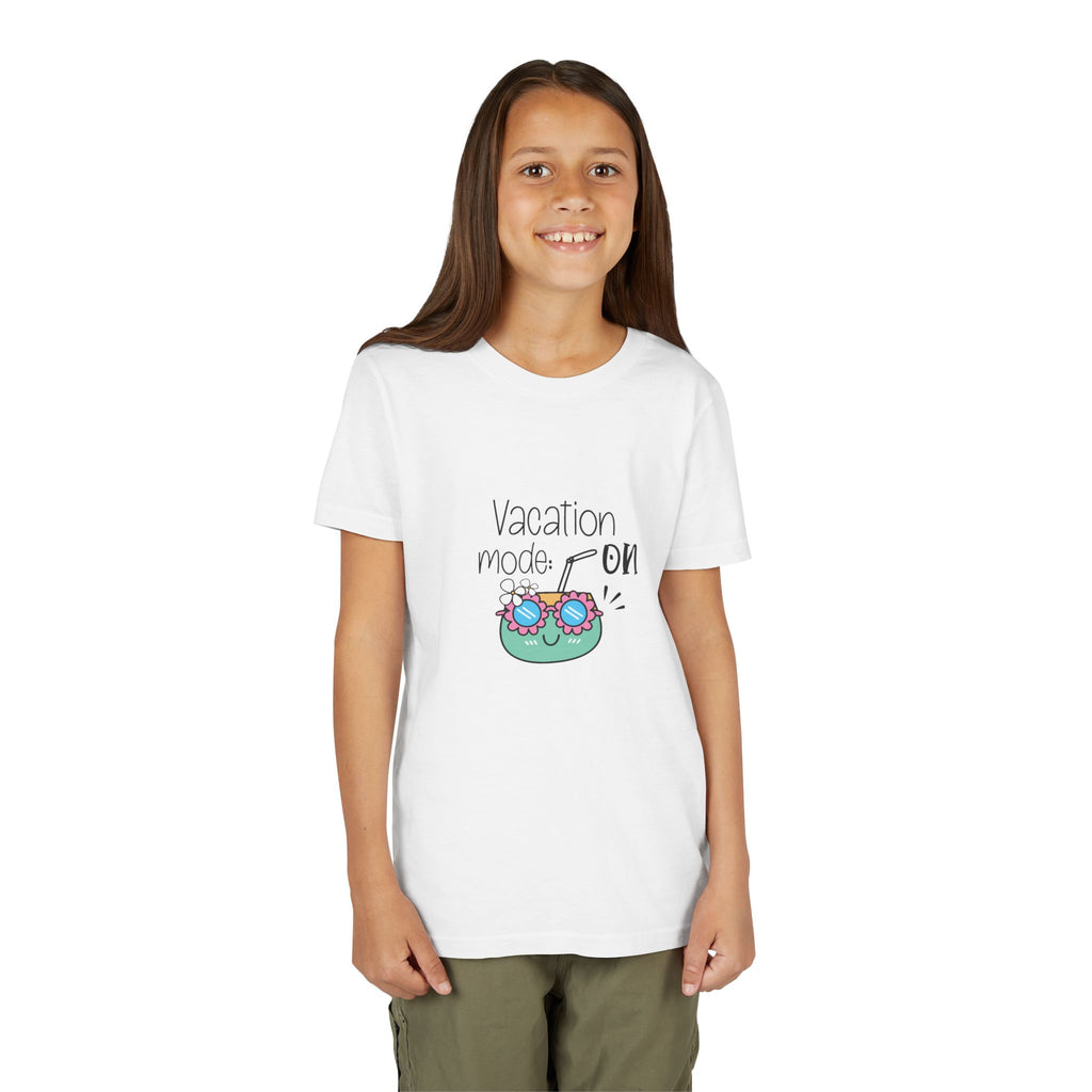 Vacation Mode On Youth T-Shirt | Summer Young Tee for Kids & Teens | Cute Vacation Graphic Tee | Beach Trip Shirt | Unisex Summer Outfit