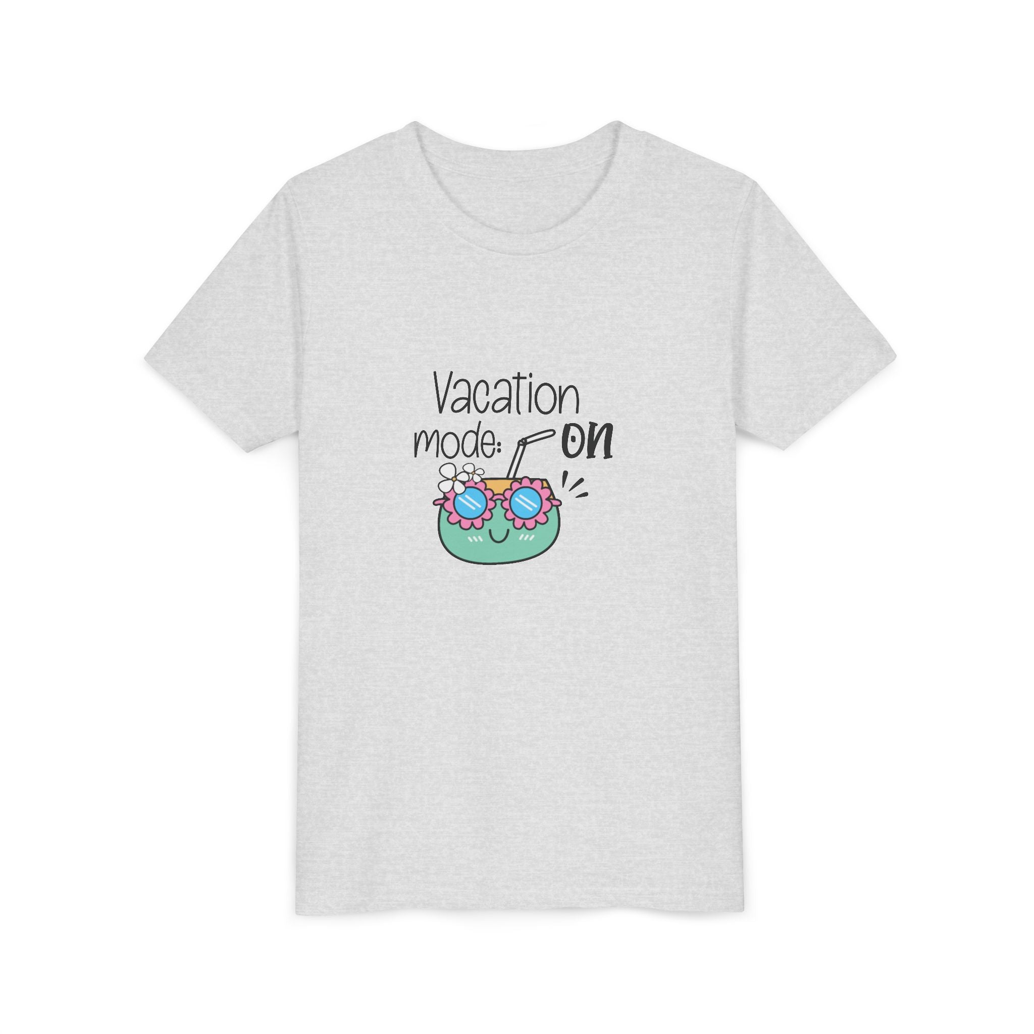 Vacation Mode On Youth T-Shirt | Summer Young Tee for Kids & Teens | Cute Vacation Graphic Tee | Beach Trip Shirt | Unisex Summer Outfit