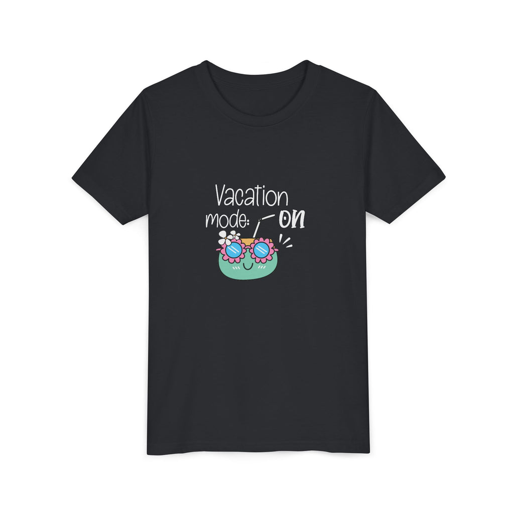 Vacation Mode On Youth T-Shirt | Summer Young Tee for Kids & Teens | Cute Vacation Graphic Tee | Beach Trip Shirt | Unisex Summer Outfit