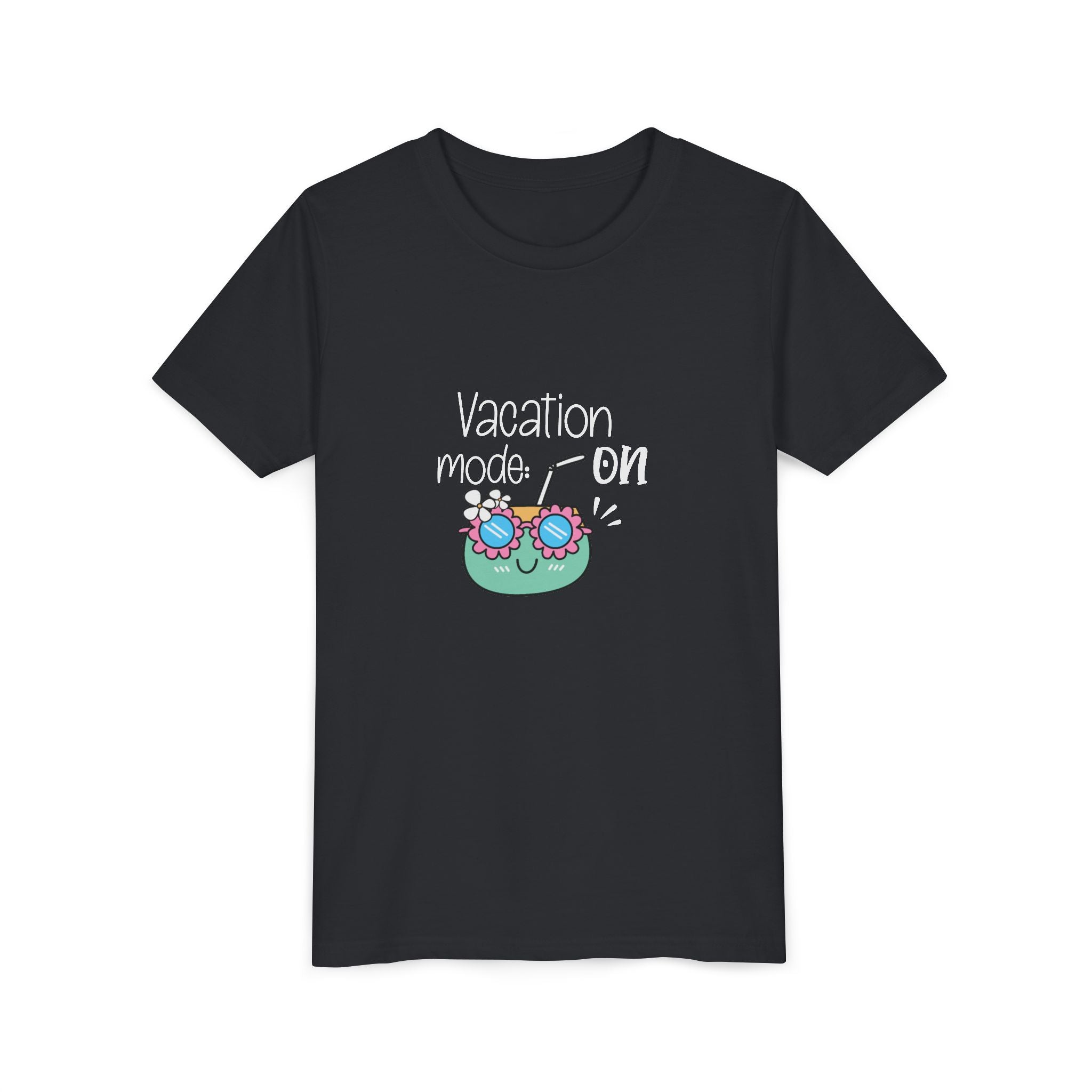 Vacation Mode On Youth T-Shirt | Summer Young Tee for Kids & Teens | Cute Vacation Graphic Tee | Beach Trip Shirt | Unisex Summer Outfit