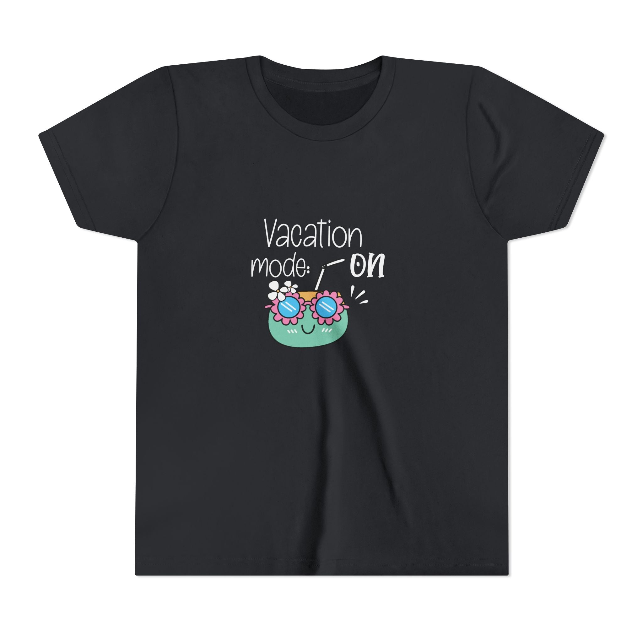 Vacation Mode On Youth T-Shirt | Summer Young Tee for Kids & Teens | Cute Vacation Graphic Tee | Beach Trip Shirt | Unisex Summer Outfit