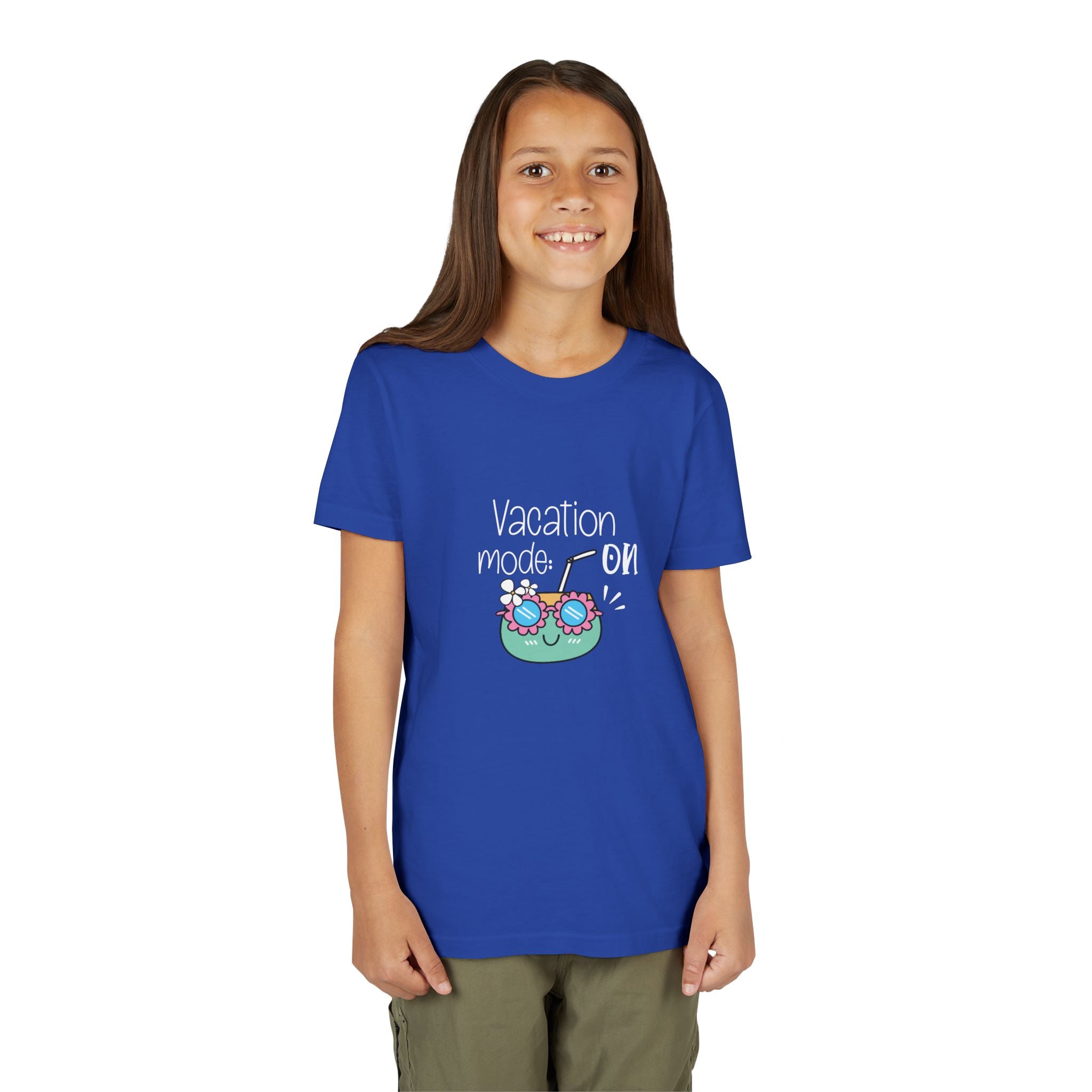 Vacation Mode On Youth T-Shirt | Summer Young Tee for Kids & Teens | Cute Vacation Graphic Tee | Beach Trip Shirt | Unisex Summer Outfit