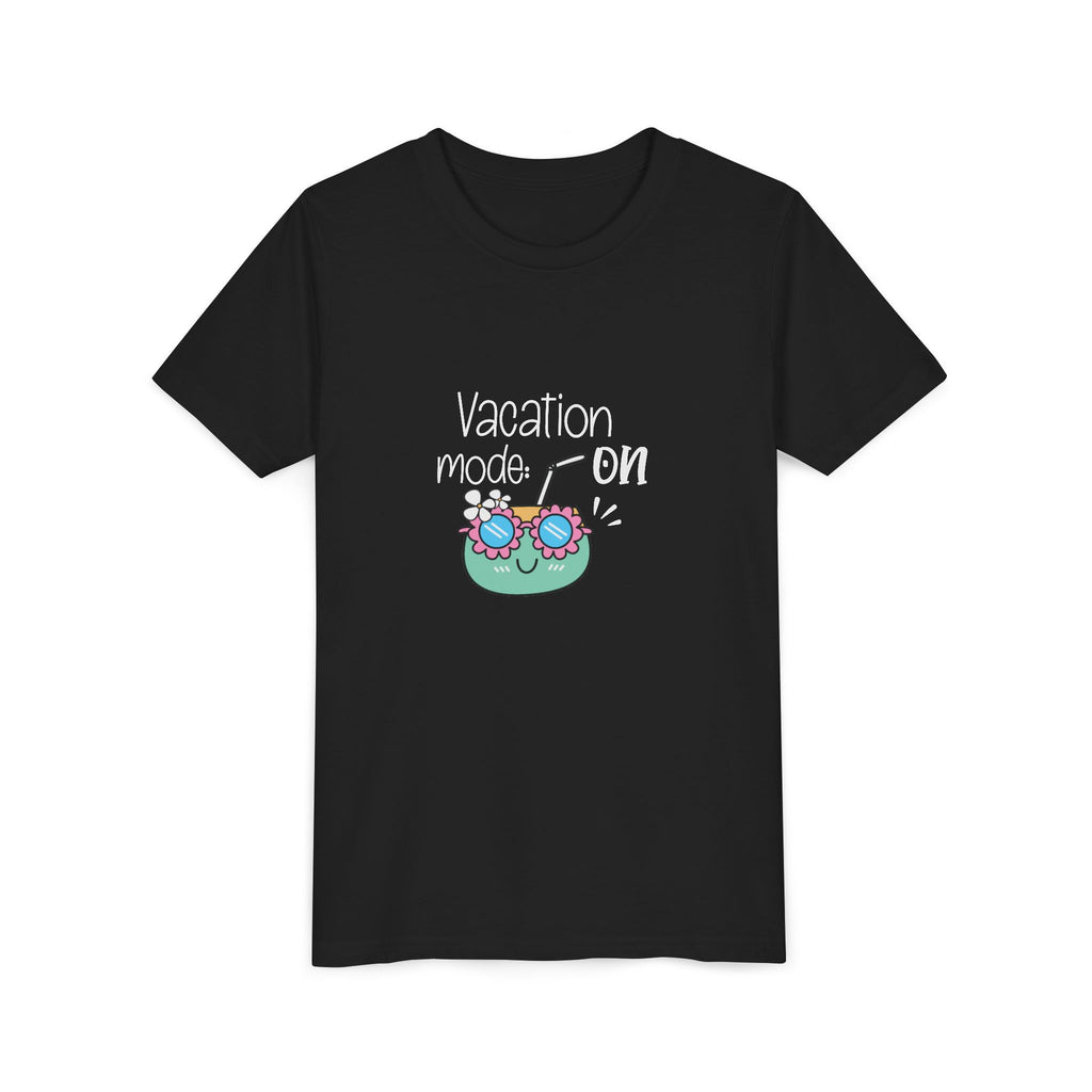 Vacation Mode On Youth T-Shirt | Summer Young Tee for Kids & Teens | Cute Vacation Graphic Tee | Beach Trip Shirt | Unisex Summer Outfit