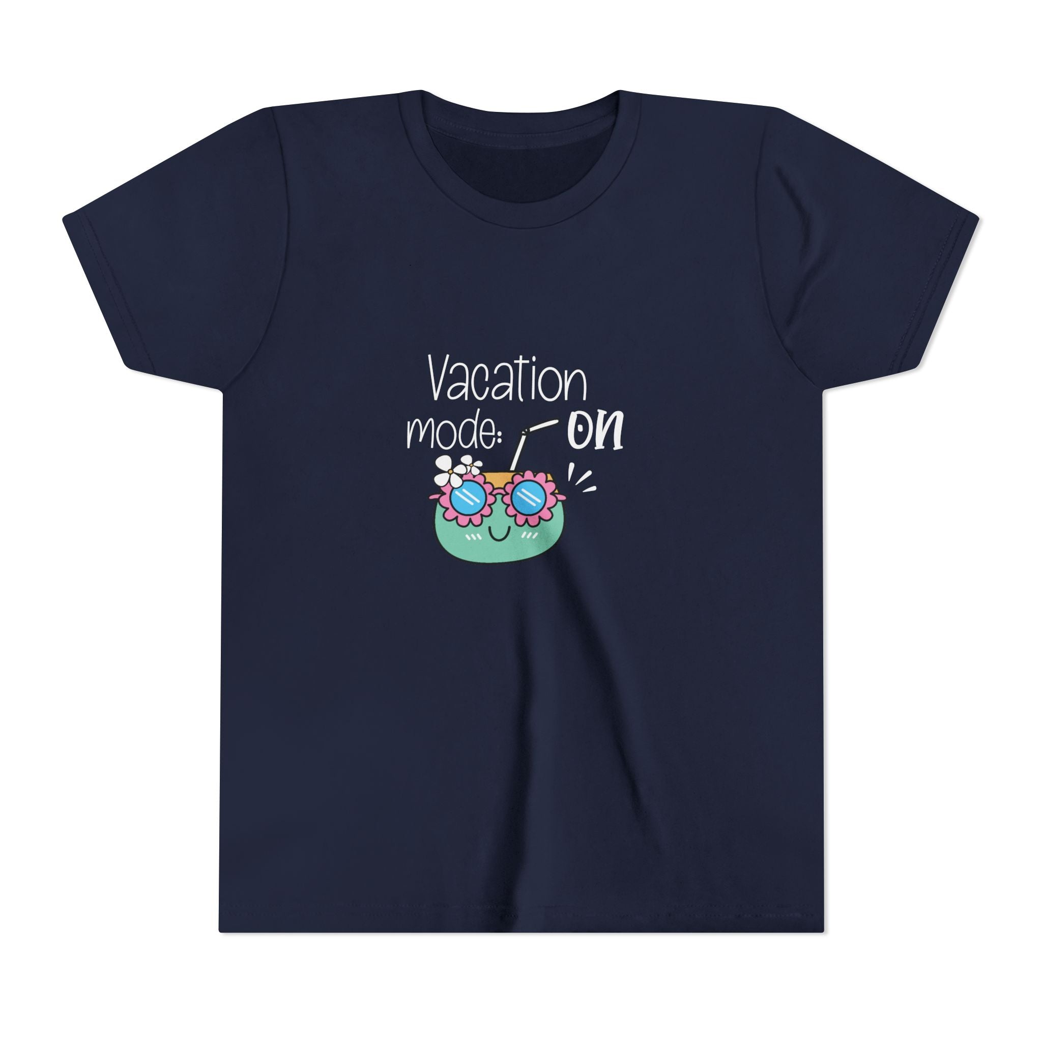 Vacation Mode On Youth T-Shirt | Summer Young Tee for Kids & Teens | Cute Vacation Graphic Tee | Beach Trip Shirt | Unisex Summer Outfit