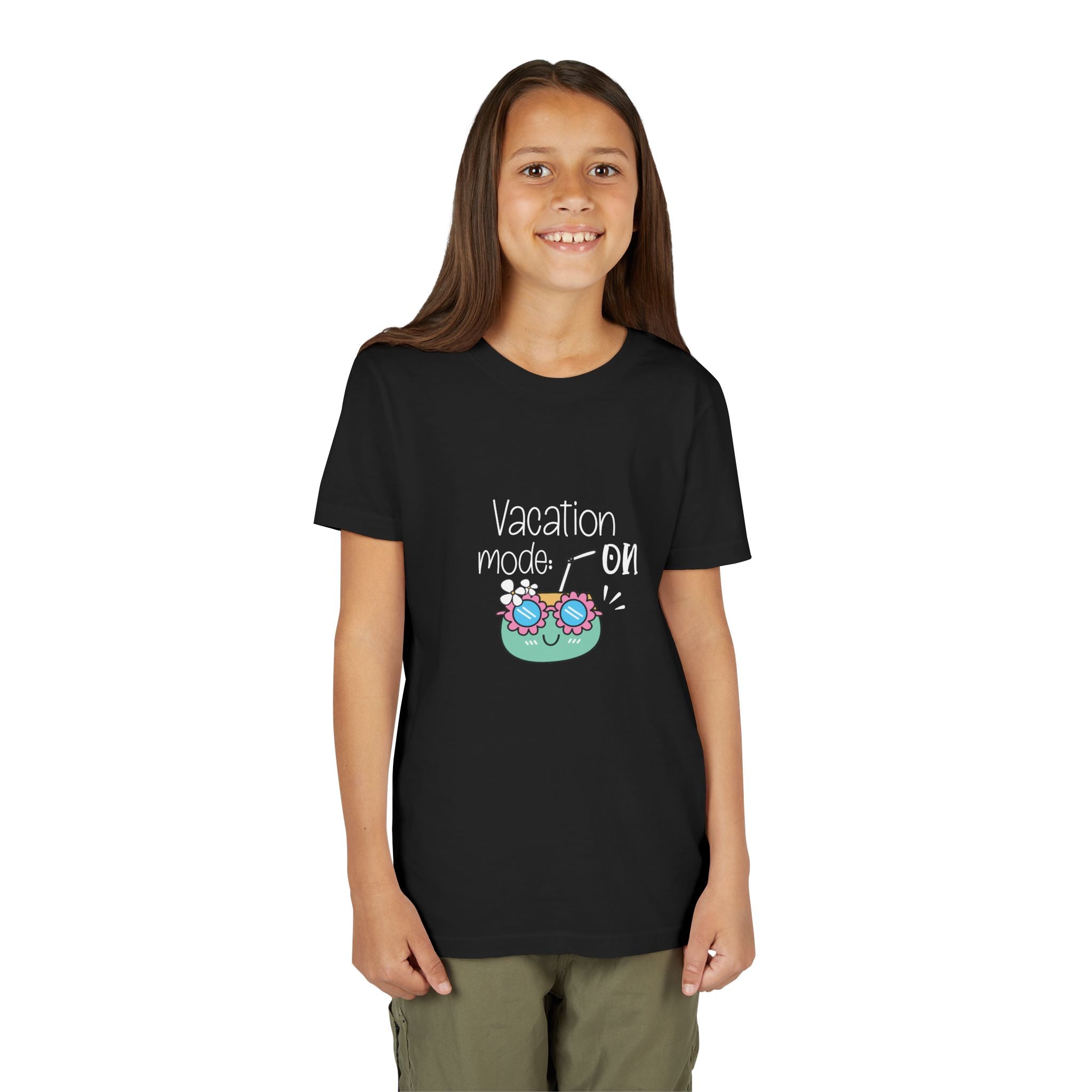 Vacation Mode On Youth T-Shirt | Summer Young Tee for Kids & Teens | Cute Vacation Graphic Tee | Beach Trip Shirt | Unisex Summer Outfit