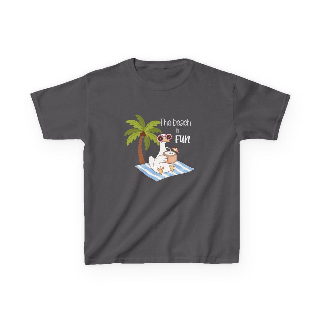 No Worries Kids T-Shirt | Relaxing Sloth Beach Graphic Tee | Cute Summer Shirt for Boys & Girls | Tropical Vacation Kids Tee | Sloth Summer Shirt
