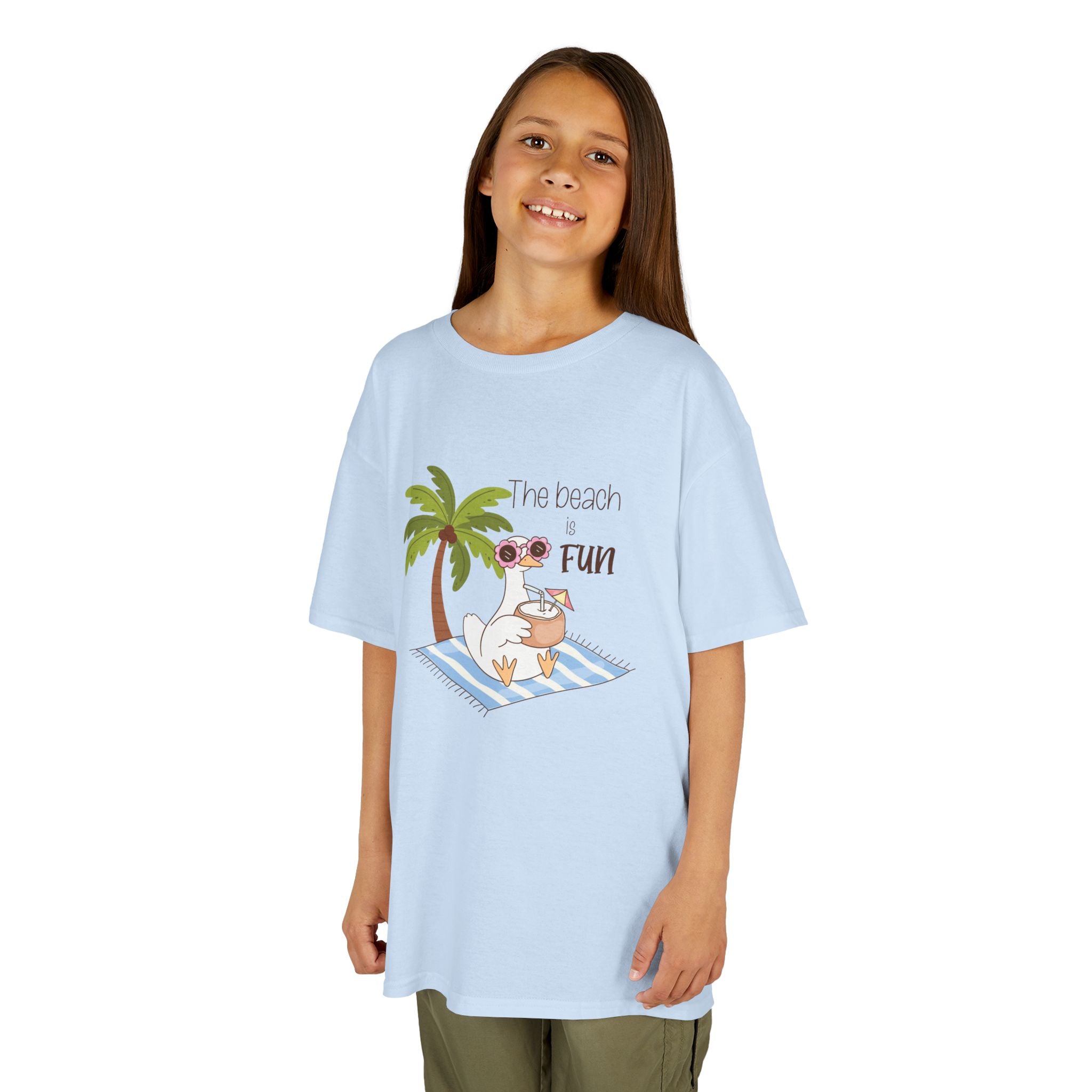 No Worries Kids T-Shirt | Relaxing Sloth Beach Graphic Tee | Cute Summer Shirt for Boys & Girls | Tropical Vacation Kids Tee | Sloth Summer Shirt