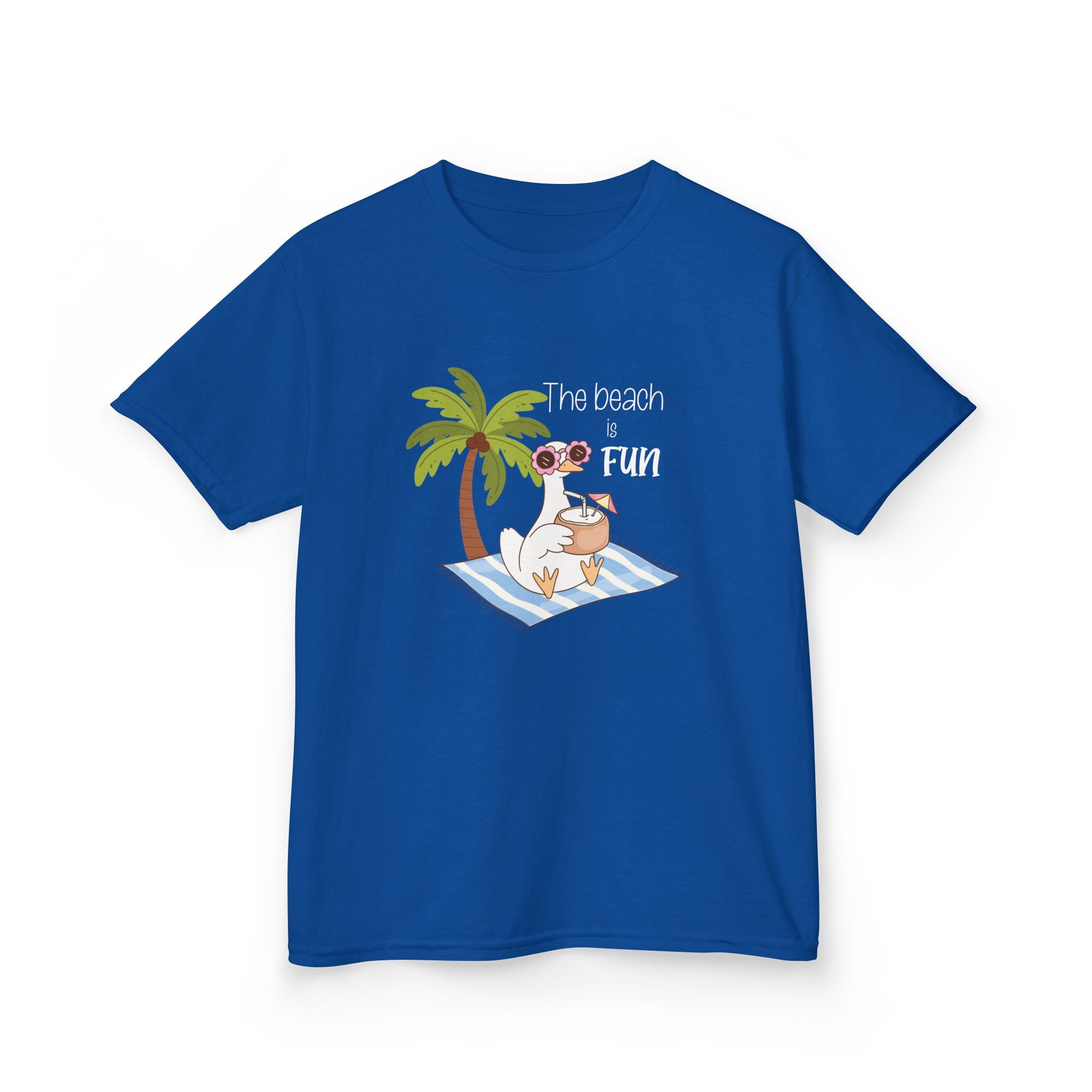 No Worries Kids T-Shirt | Relaxing Sloth Beach Graphic Tee | Cute Summer Shirt for Boys & Girls | Tropical Vacation Kids Tee | Sloth Summer Shirt