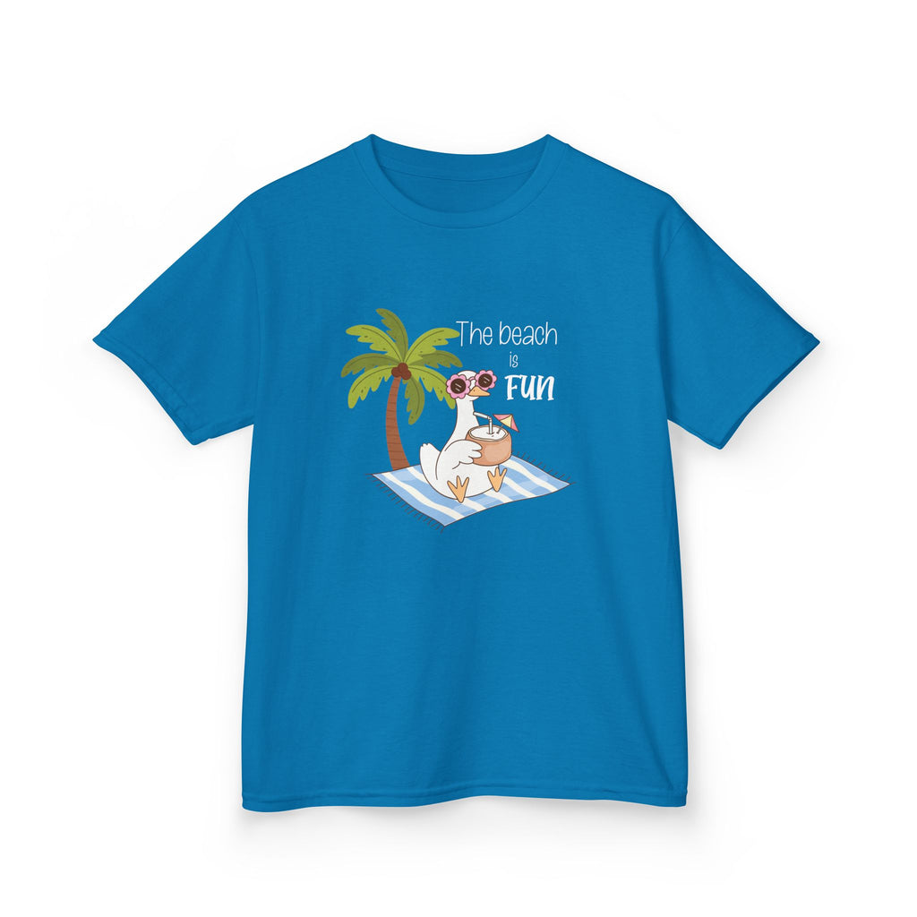 No Worries Kids T-Shirt | Relaxing Sloth Beach Graphic Tee | Cute Summer Shirt for Boys & Girls | Tropical Vacation Kids Tee | Sloth Summer Shirt