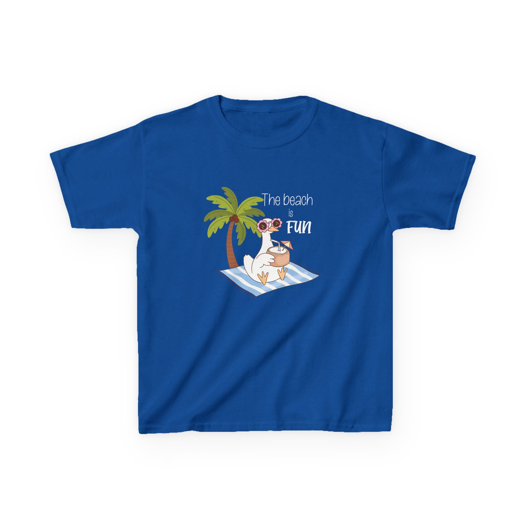 No Worries Kids T-Shirt | Relaxing Sloth Beach Graphic Tee | Cute Summer Shirt for Boys & Girls | Tropical Vacation Kids Tee | Sloth Summer Shirt