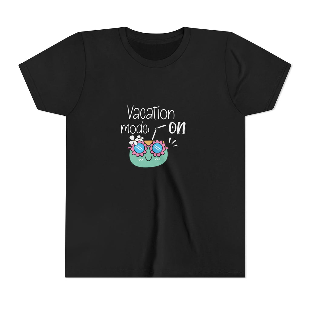 Vacation Mode On Youth T-Shirt | Summer Young Tee for Kids & Teens | Cute Vacation Graphic Tee | Beach Trip Shirt | Unisex Summer Outfit