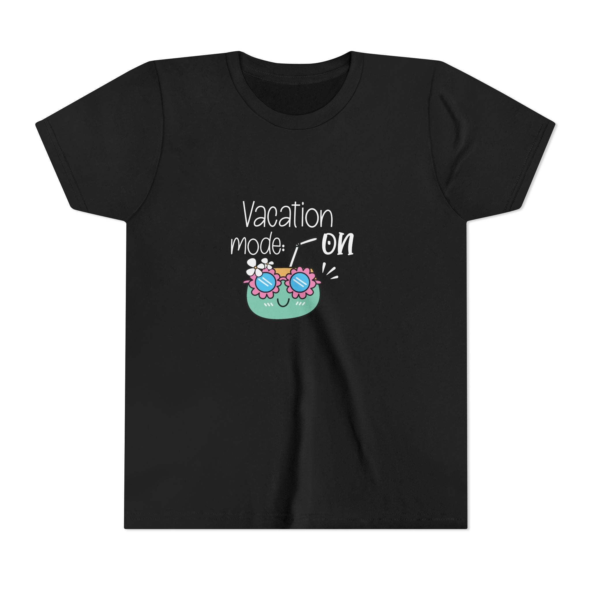 Vacation Mode On Youth T-Shirt | Summer Young Tee for Kids & Teens | Cute Vacation Graphic Tee | Beach Trip Shirt | Unisex Summer Outfit