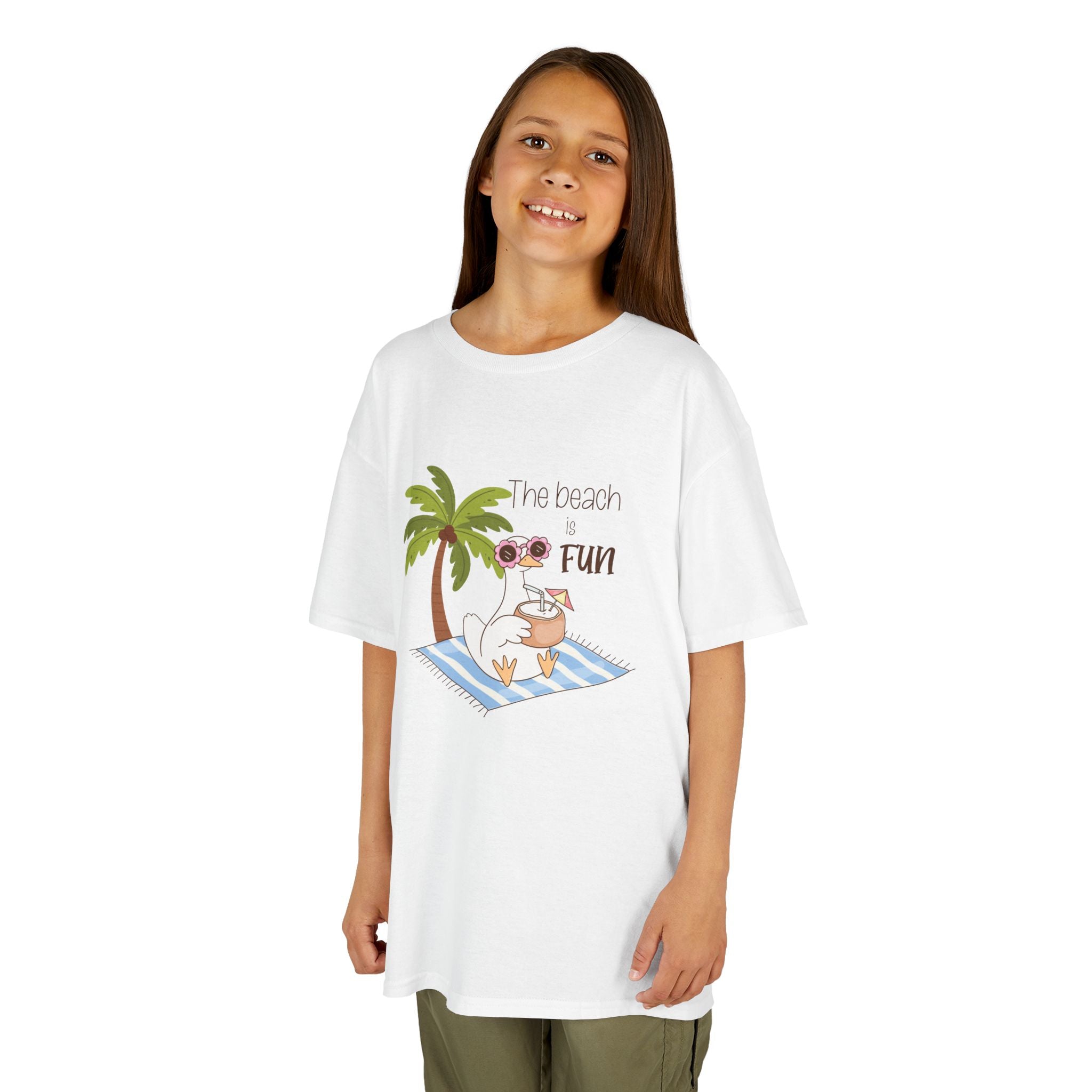 No Worries Kids T-Shirt | Relaxing Sloth Beach Graphic Tee | Cute Summer Shirt for Boys & Girls | Tropical Vacation Kids Tee | Sloth Summer Shirt