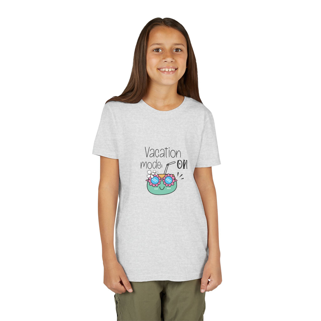 Vacation Mode On Youth T-Shirt | Summer Young Tee for Kids & Teens | Cute Vacation Graphic Tee | Beach Trip Shirt | Unisex Summer Outfit