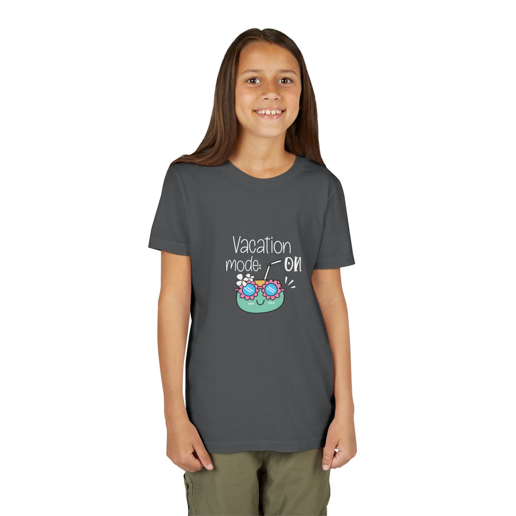 Vacation Mode On Youth T-Shirt | Summer Young Tee for Kids & Teens | Cute Vacation Graphic Tee | Beach Trip Shirt | Unisex Summer Outfit