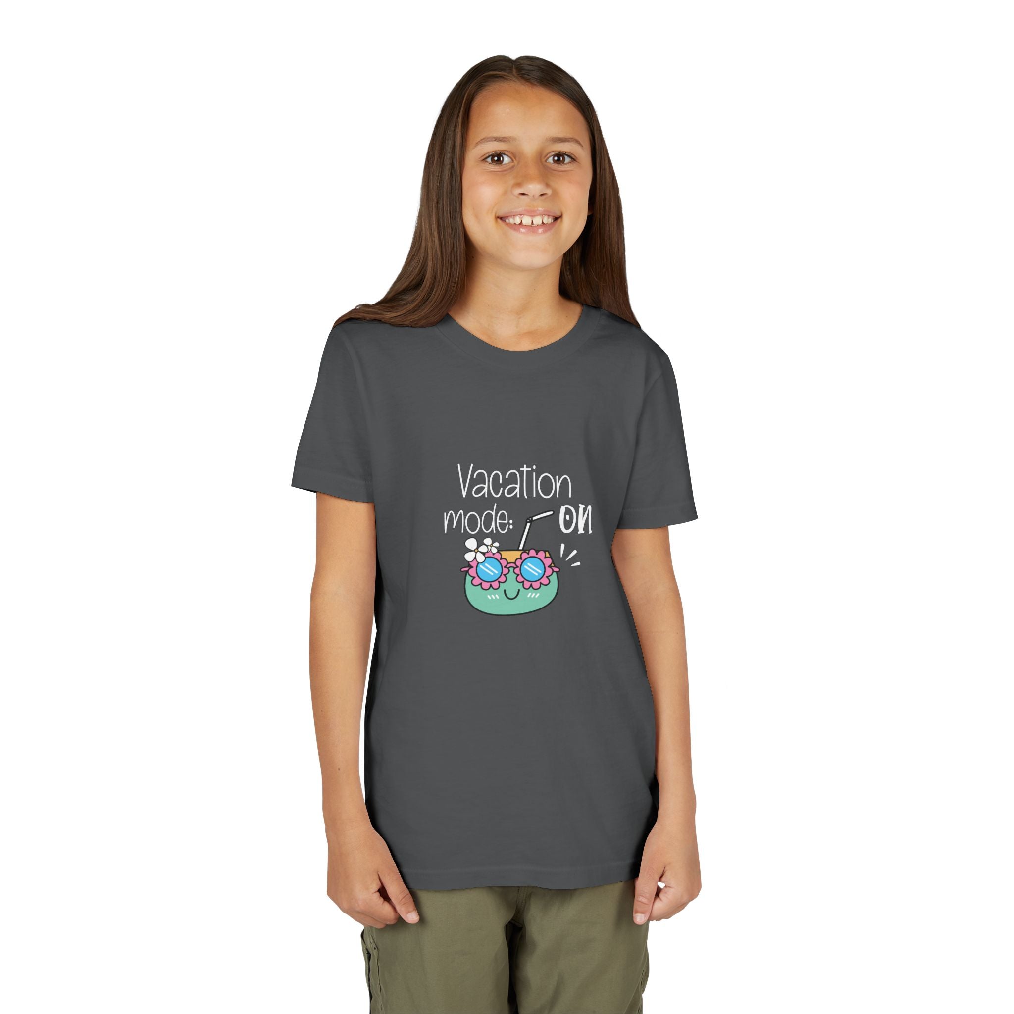 Vacation Mode On Youth T-Shirt | Summer Young Tee for Kids & Teens | Cute Vacation Graphic Tee | Beach Trip Shirt | Unisex Summer Outfit