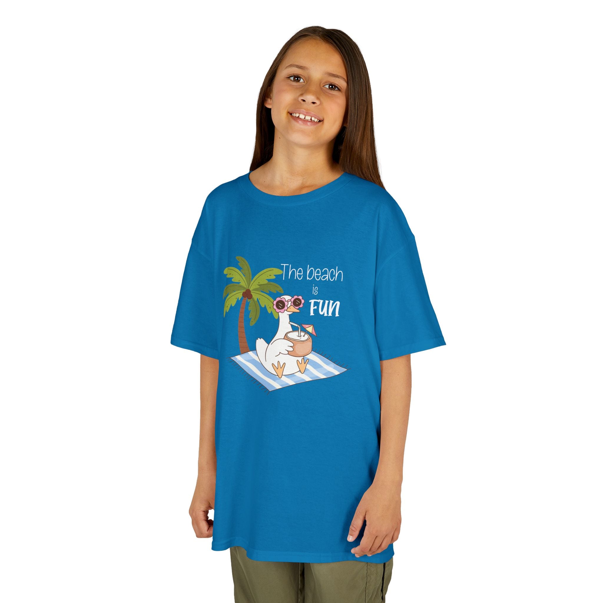 No Worries Kids T-Shirt | Relaxing Sloth Beach Graphic Tee | Cute Summer Shirt for Boys & Girls | Tropical Vacation Kids Tee | Sloth Summer Shirt