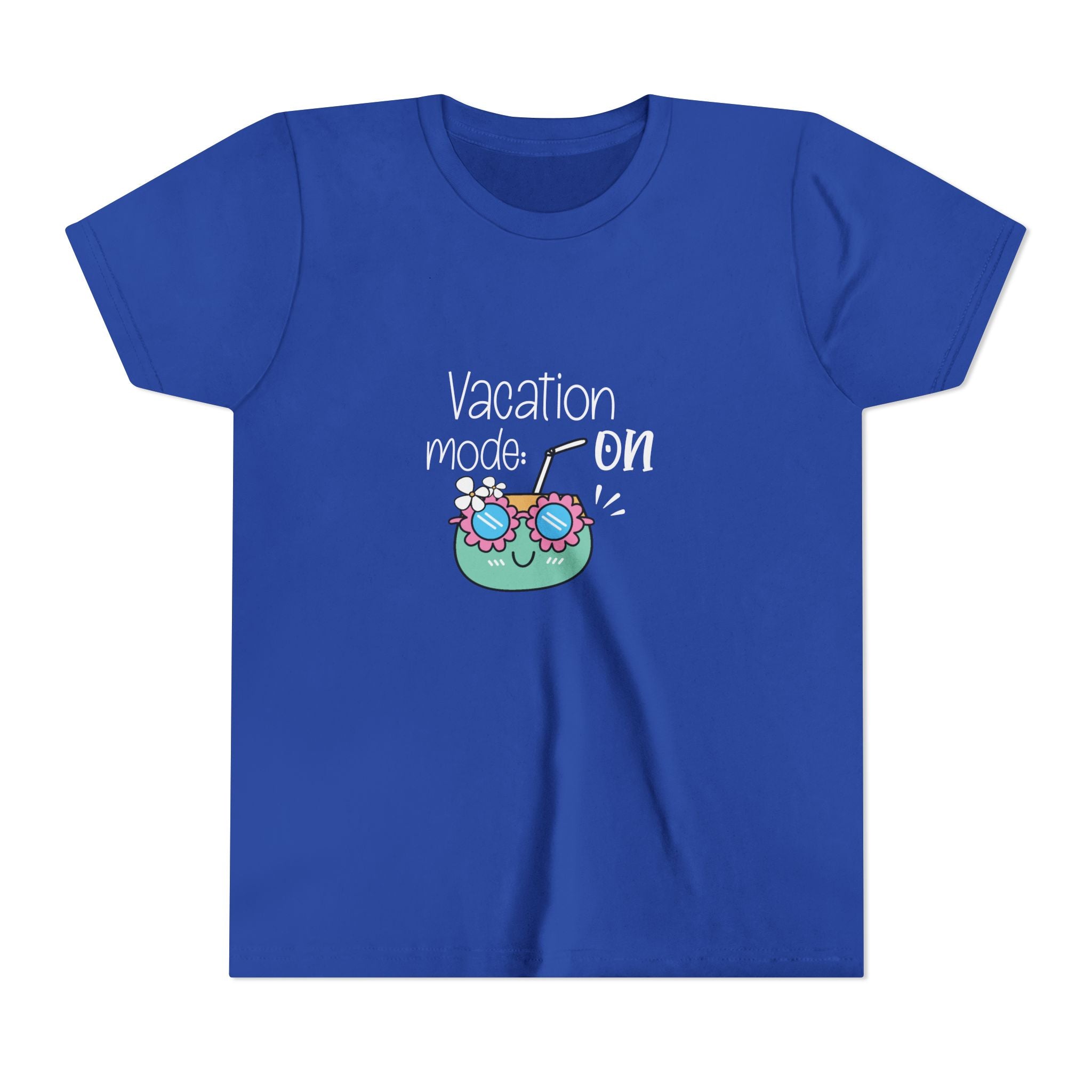 Vacation Mode On Youth T-Shirt | Summer Young Tee for Kids & Teens | Cute Vacation Graphic Tee | Beach Trip Shirt | Unisex Summer Outfit